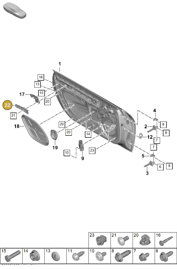 992837841A — Porsche 911 (2024-2025) diagram p63804000, position 22