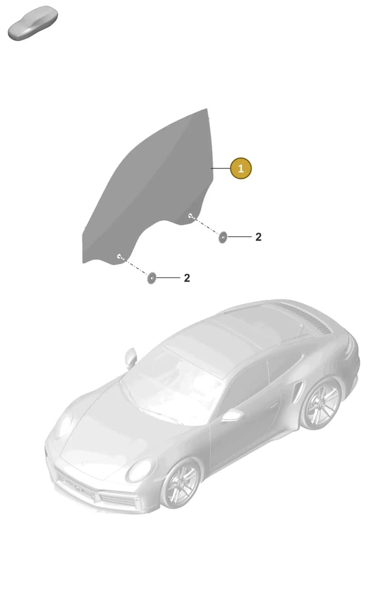 992845019 — Porsche 911 (2020-2022) diagram p57805010, position 1