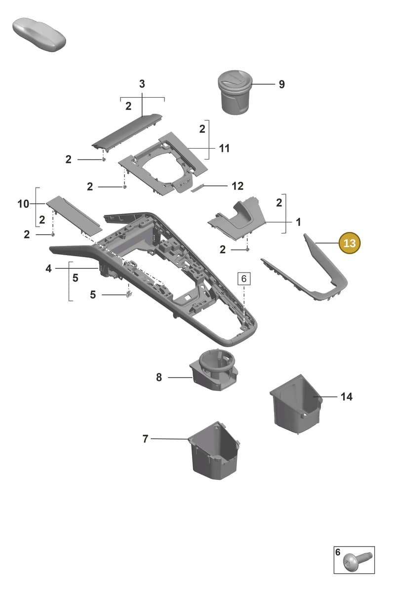 992853300SCC6 — Porsche GT3 RS (2021-) diagram p53809300, position 13