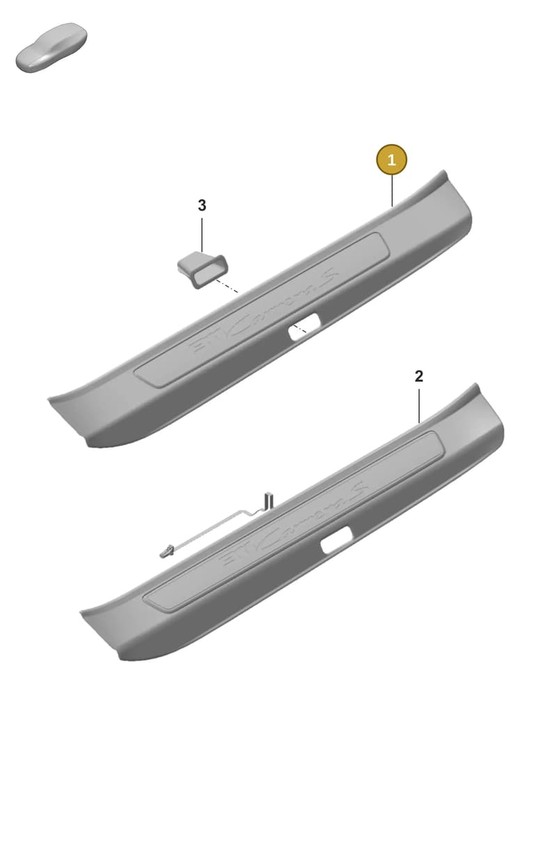 992853369AE1E0 — Porsche 992 Sport Classic (2020-) diagram p53807550, position 1