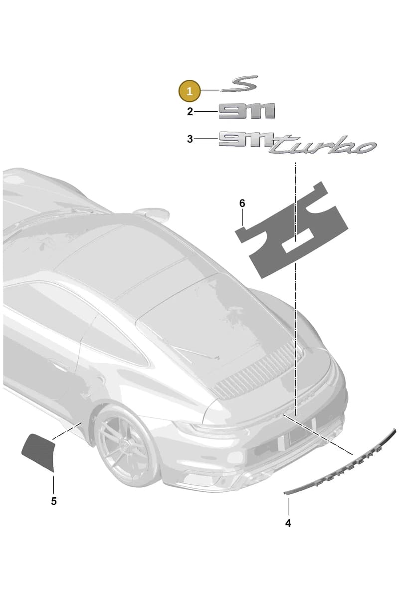 992853685LI0 — Porsche 992 Sport Classic (2020-) diagram p57810000, position 1