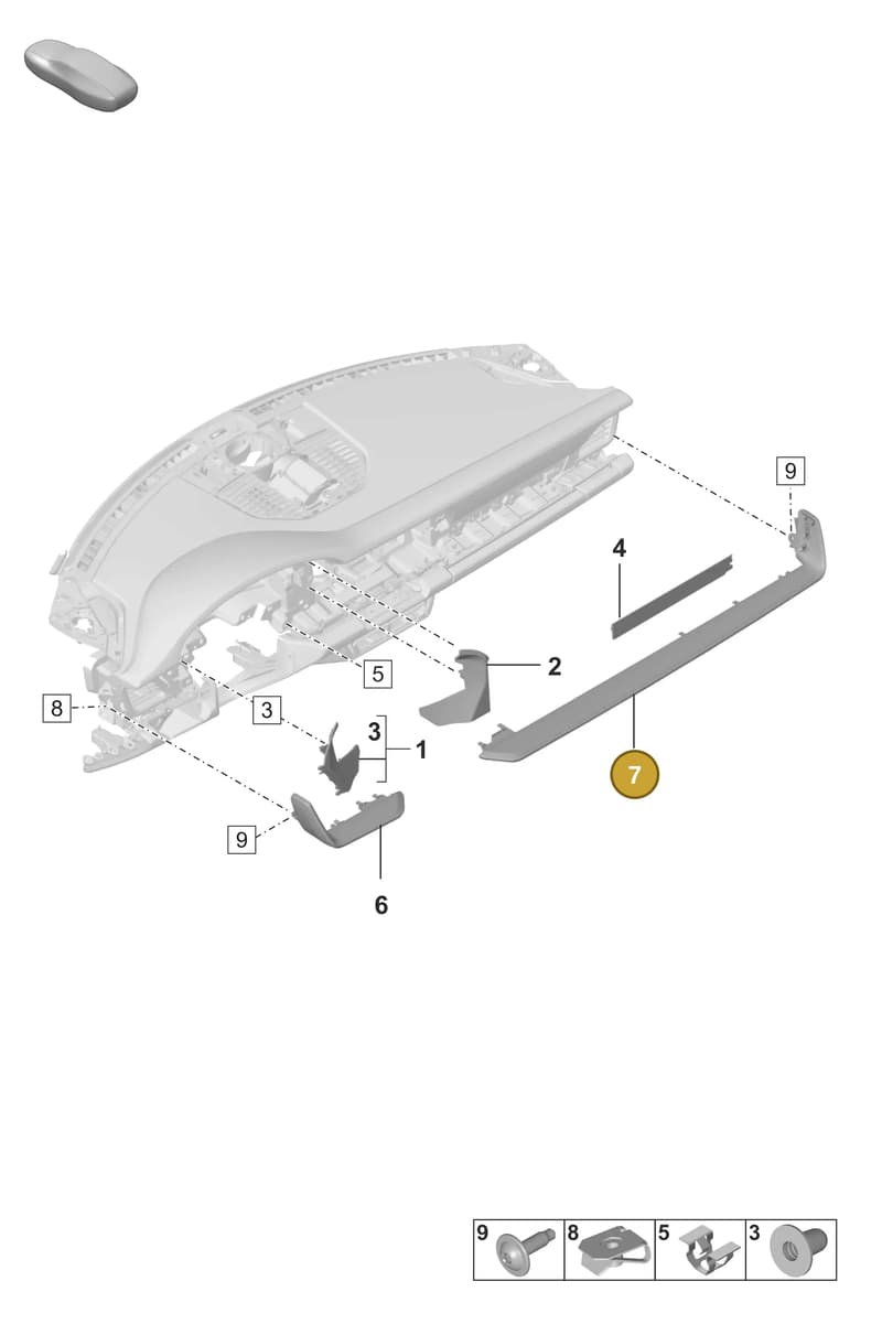 992854397APOR2 — Porsche 911 (2018-2024) diagram p53809100, position 7