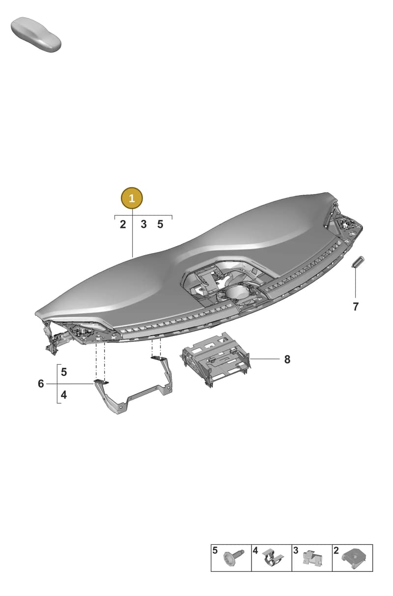 992857003AEOU6 — Porsche 911 (2018-2024) diagram p53809000, position 1