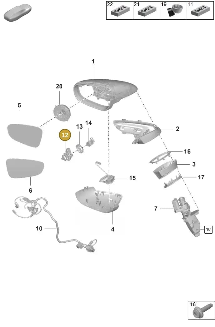 992857117 — Porsche 911 (2024-2025) diagram p63809500, position 12