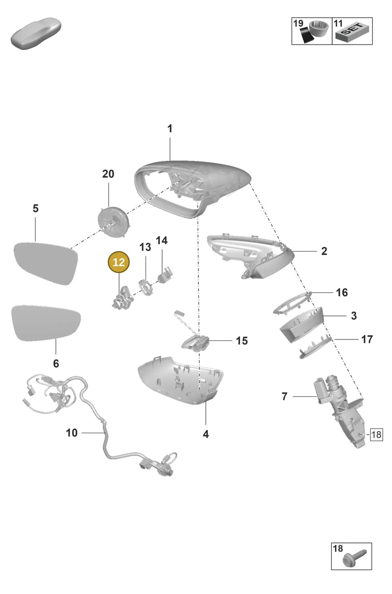 992857118 — Porsche 911 (2020-2022) diagram p53809500, position 12