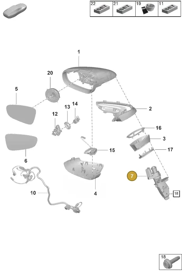 992857412H — Porsche 911 (2024-2025) diagram p63809500, position 7