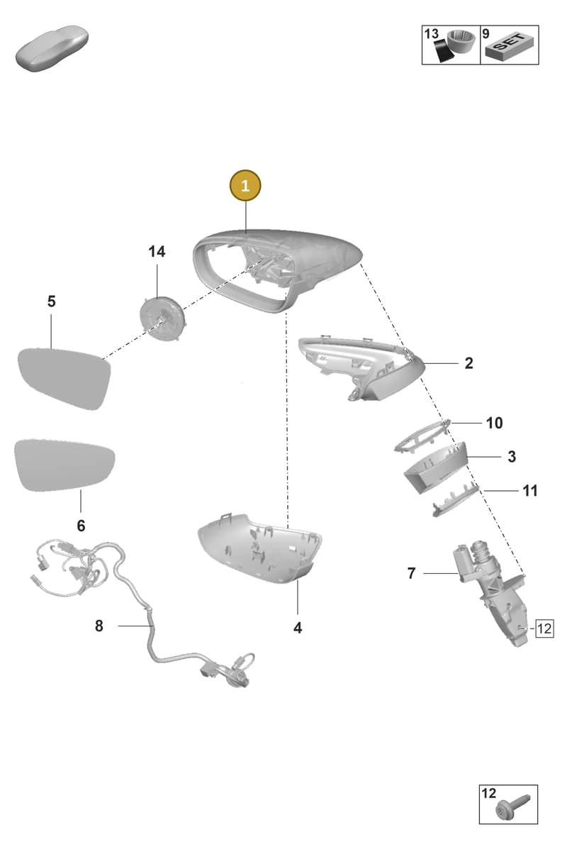 992857527FG2X — Porsche GT3 RS (2021-) diagram p59809500, position 1