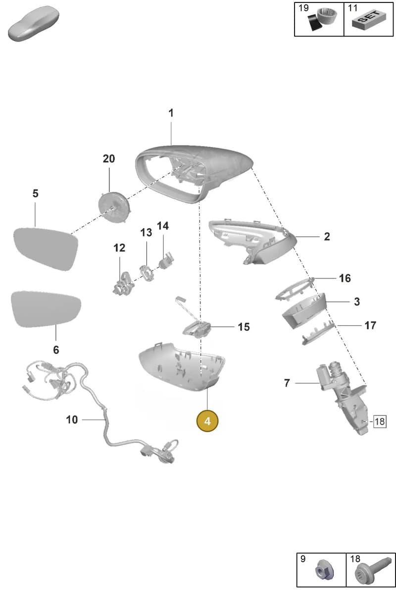 992857537AGG2X — Porsche 911 (2018-2024) diagram p53809510, position 4