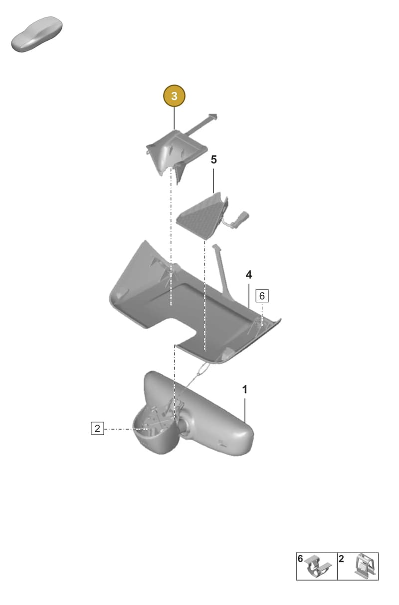 992857593C1E0 — Porsche 911 (2024-2025) diagram p53809700, position 3