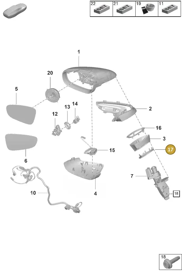 992857680 — Porsche 911 (2024-2025) diagram p63809500, position 17