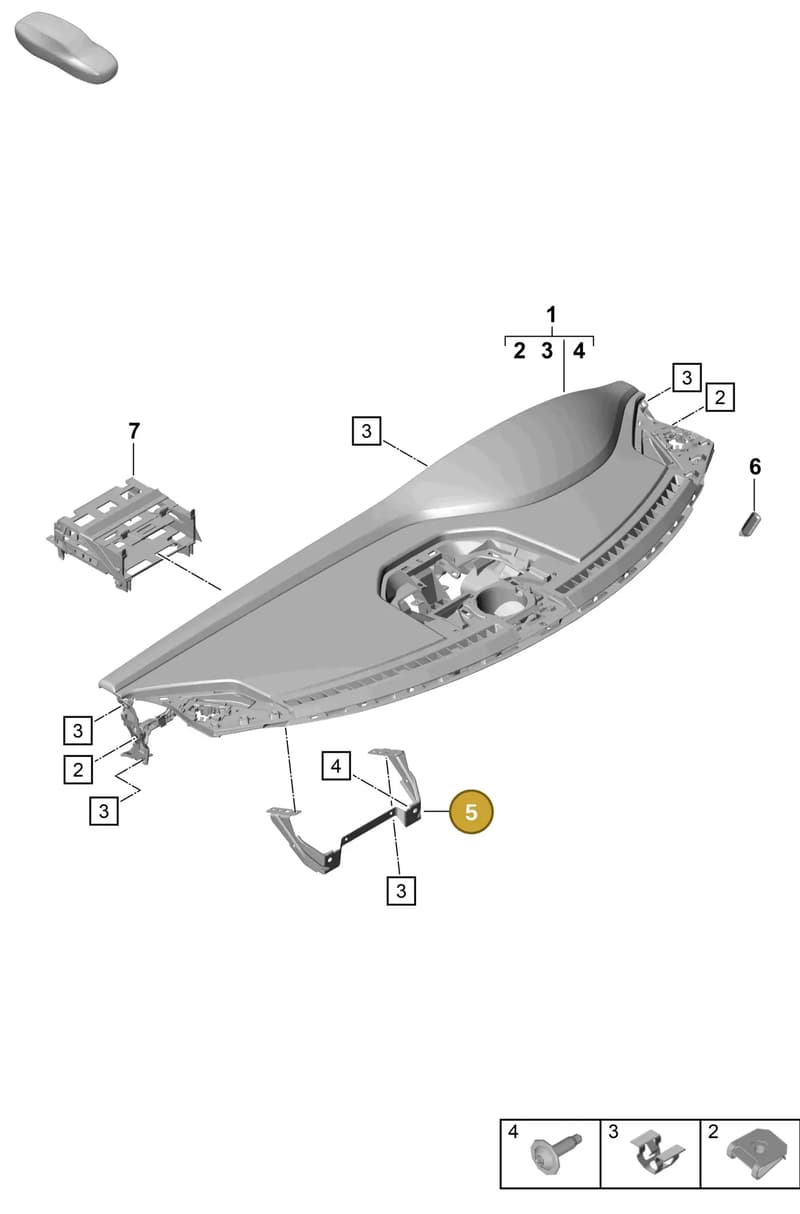992857689 — Porsche 911 (2021-2022) diagram p57809000, position 5