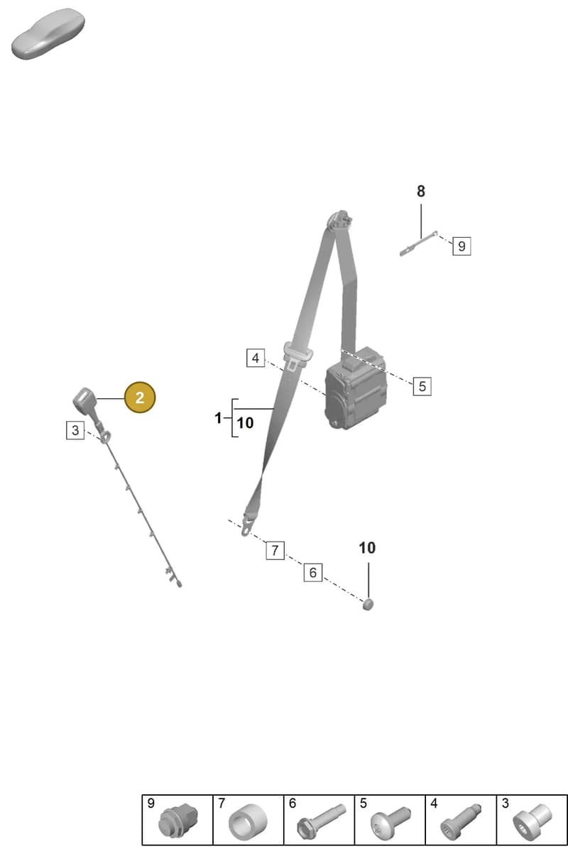 992857756D — Porsche 911 (2021-2022) diagram p59812000, position 2