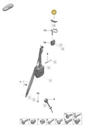 992857781A Porsche Seat Belt Guide
