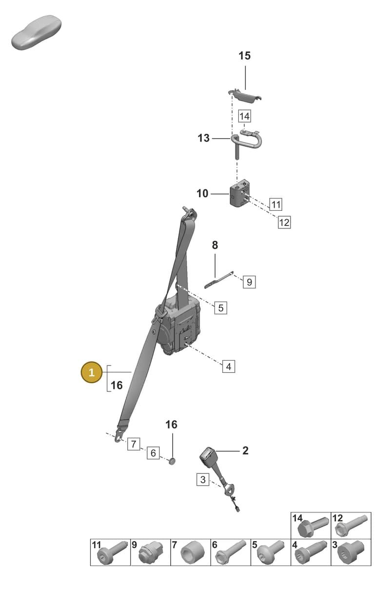 992857805M3C — Porsche 992 Sport Classic (2020-) diagram p53812000, position 1