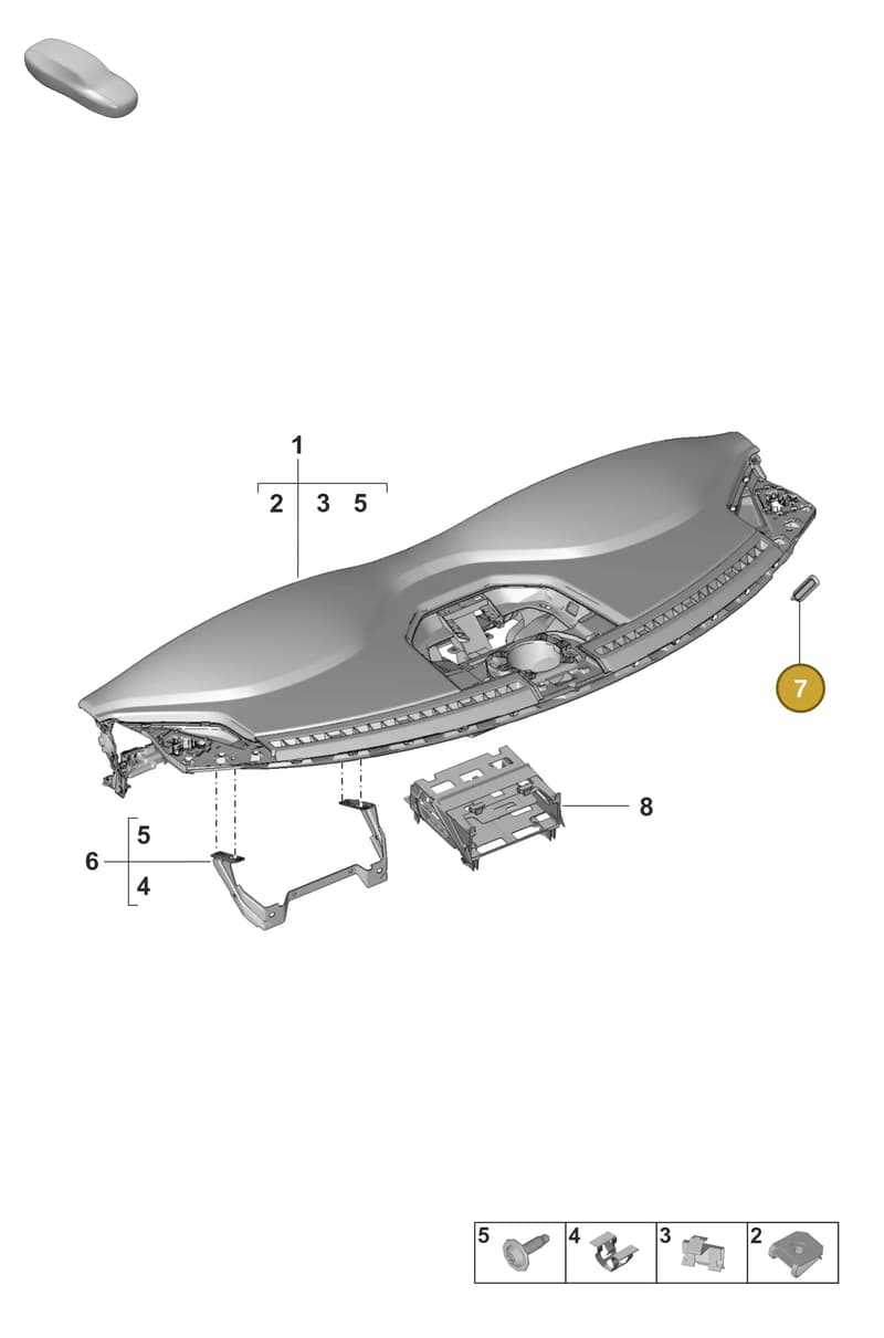 992857955 — Porsche 911 (2024-2025) diagram p53809000, position 7