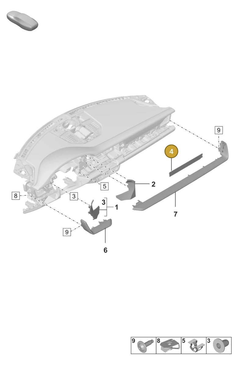 992858020C5Q0 — Porsche 992 Carrera Coupe (2024-) diagram p53809100, position 4