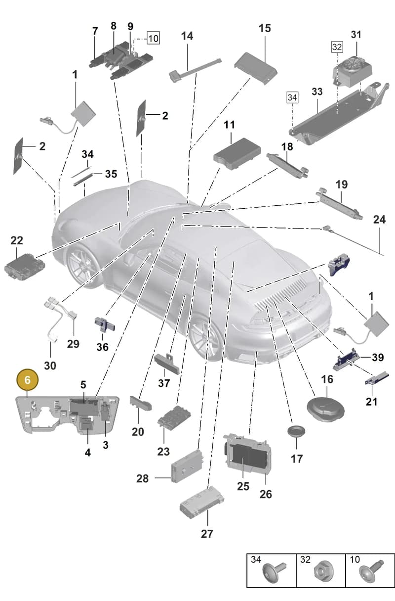 992858327 — Porsche 911 (2020-2022) diagram p57912000, position 6
