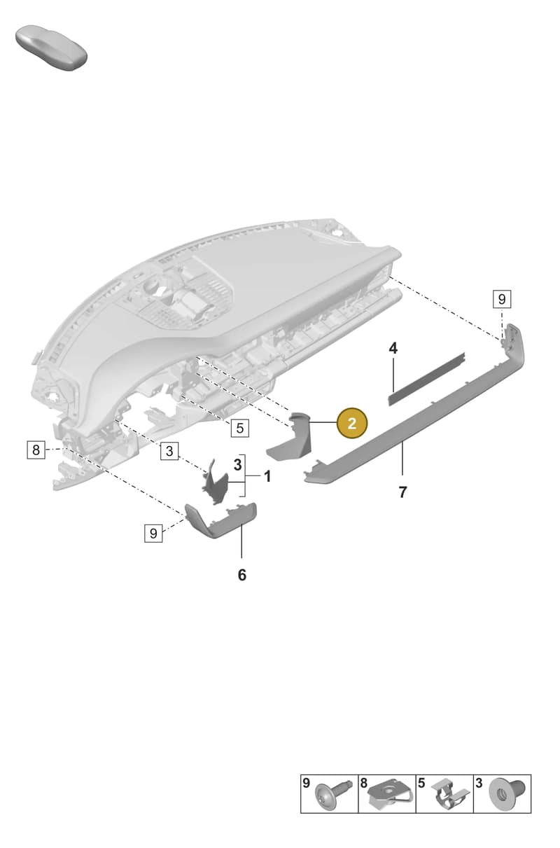 992858416E5Q0 — Porsche 911 (2024-2025) diagram p53809100, position 2