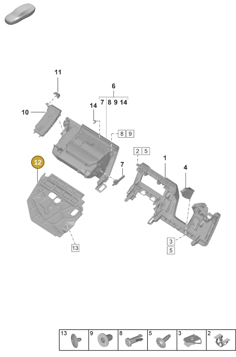 992858443B — Porsche 911 (2024-2025) diagram p63809100, position 12