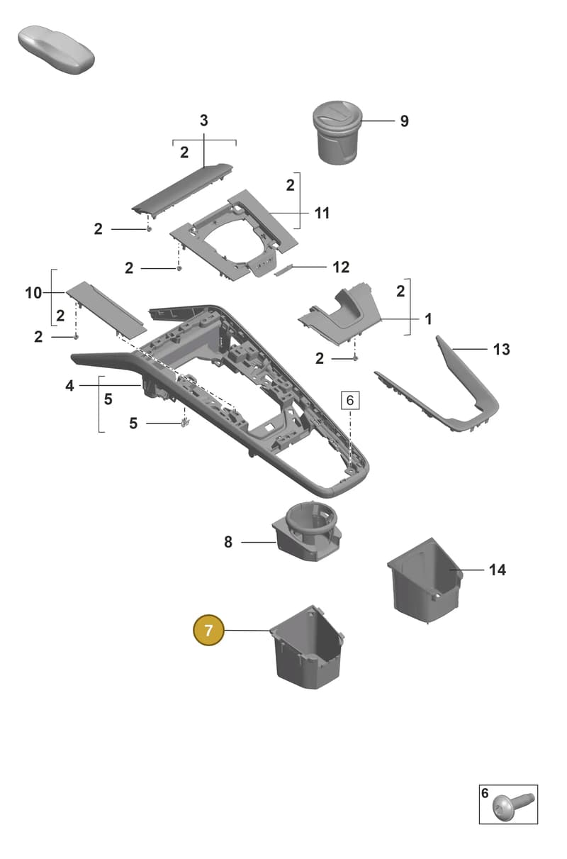 992858601E5Q0 — Porsche GT3 RS (2021-) diagram p53809300, position 7