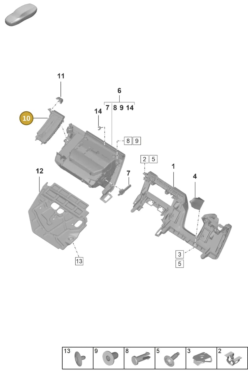 992858602GOX7 — Porsche 992 Carrera Coupe (2024-) diagram p63809100, position 10