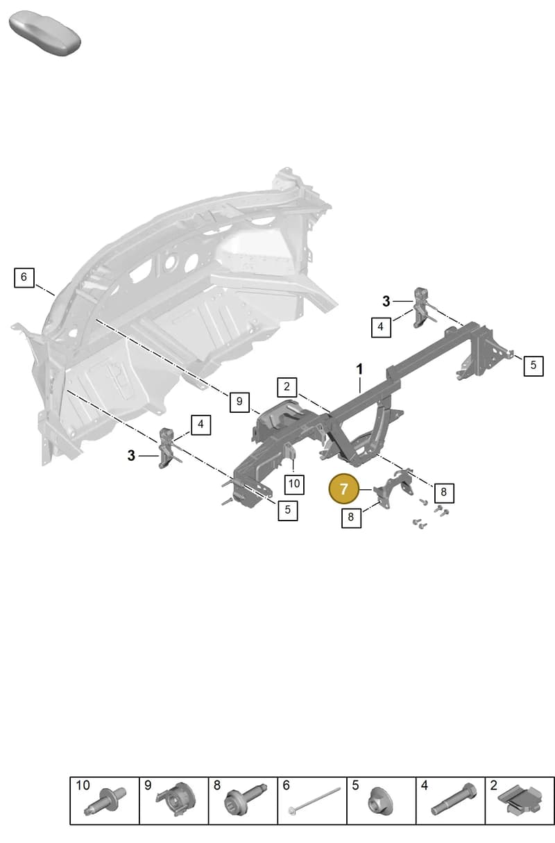 992858683 — Porsche 911 (2024-2025) diagram p63809150, position 7