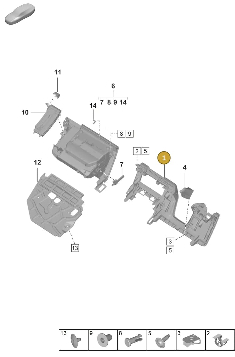 992858904LCC6 — Porsche 992 Carrera Coupe (2024-) diagram p63809100, position 1