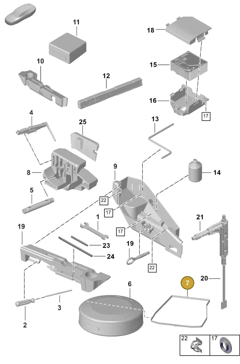 992860271BA23 — Porsche 911 (2024-2025) diagram p63001000, position 7