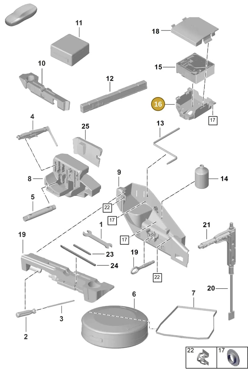 992860487BOK1 — Porsche 911 (2024-2025) diagram p63001000, position 16