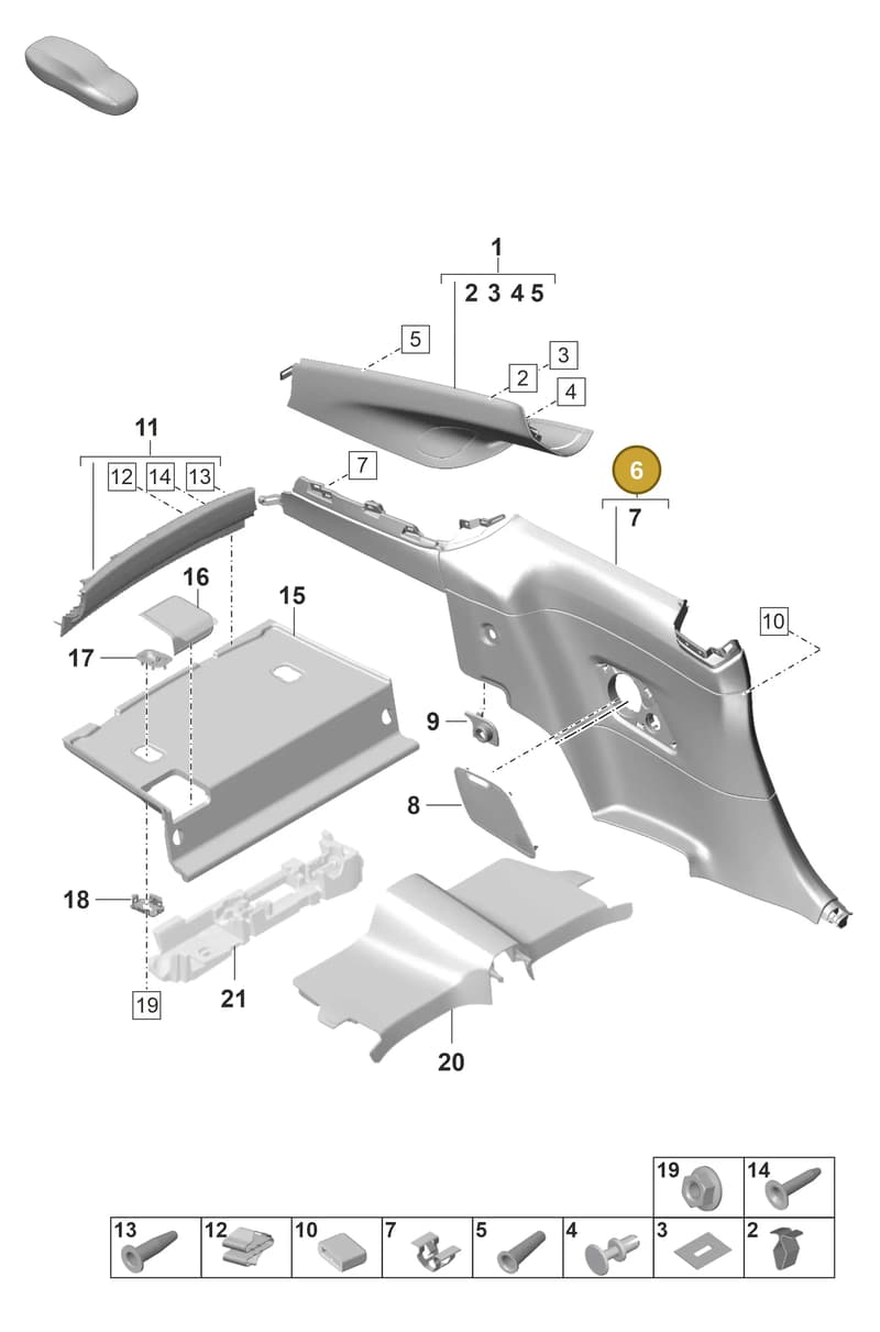 992863165ASXP — Porsche GT3 RS (2021-) diagram p59807250, position 6