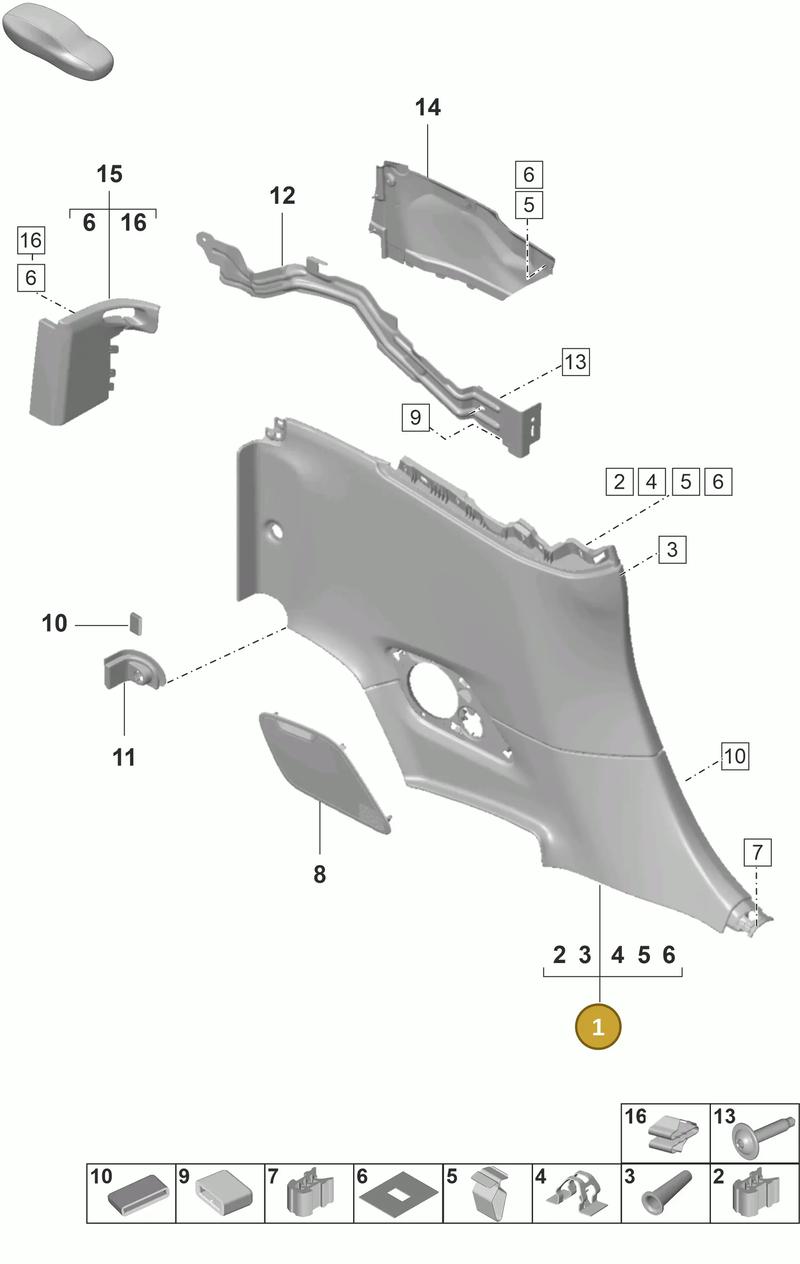 992863166AJDK4 — Porsche 992 Carrera Coupe (2024-) diagram p53807320, position 1
