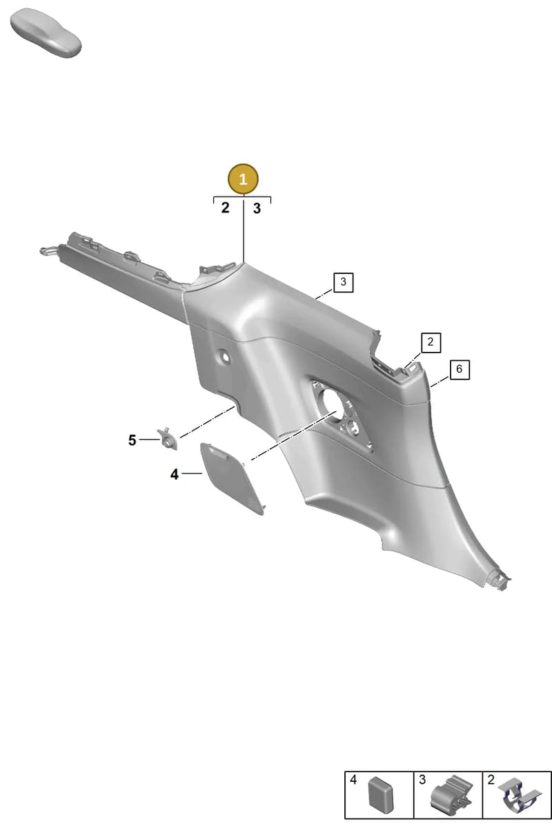 992863166BCCA0 — Porsche 992 Carrera Coupe (2024-) diagram p63808500, position 1