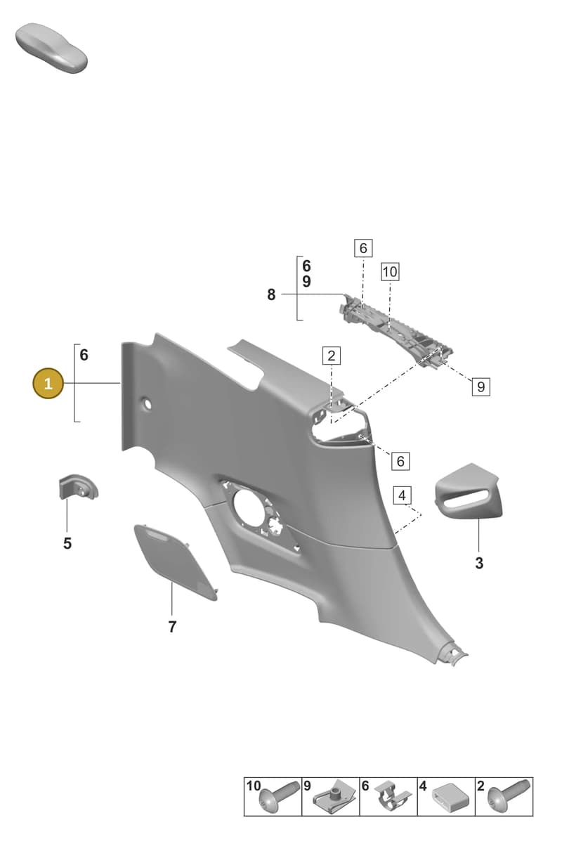 992863166PSXP — Porsche 911 (2020-2022) diagram p53807260, position 1