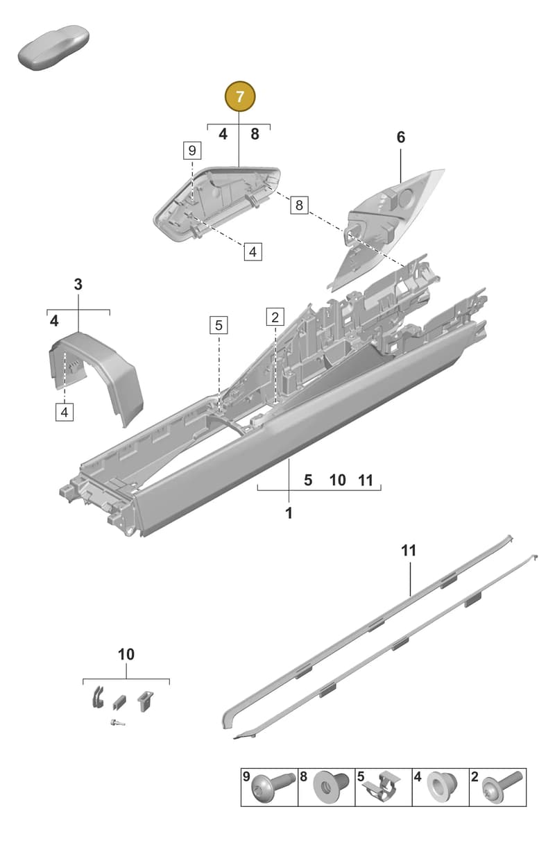 992863304ECC6 — Porsche 992 Carrera Coupe (2024-) diagram p53809250, position 7