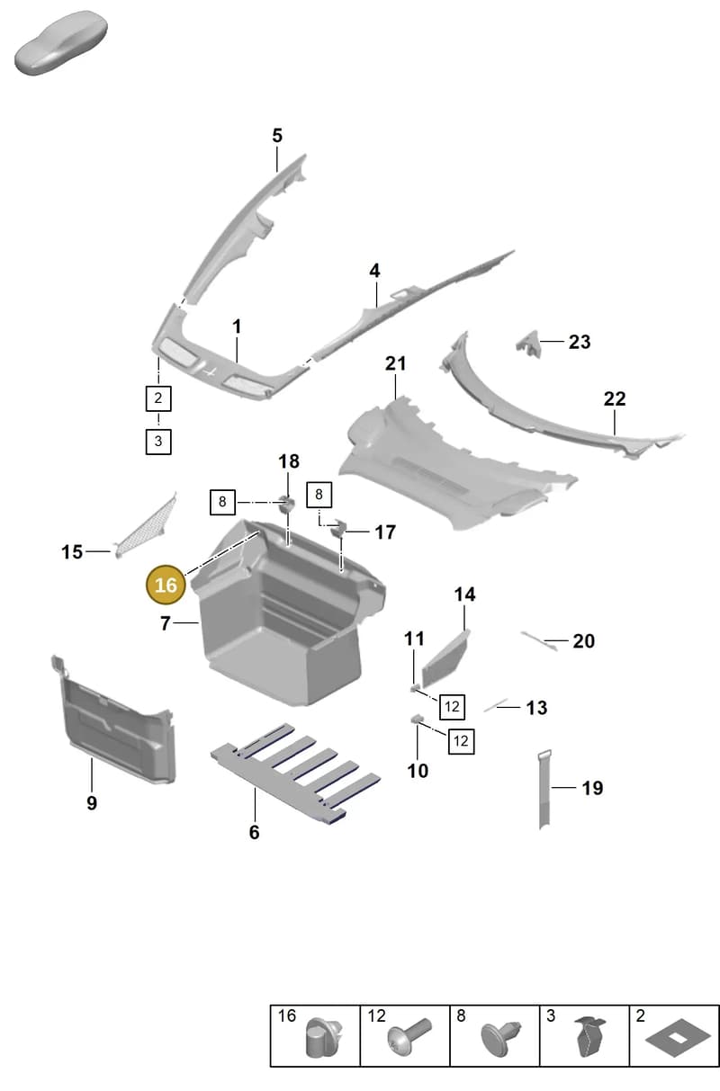 992863841OK1 — Porsche 911 (2018-2024) diagram p53807010, position 16