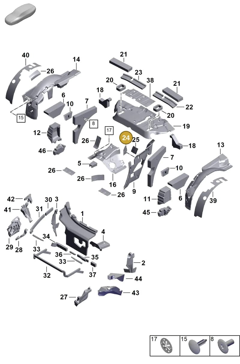 992863982 — Porsche 911 (2024-2025) diagram p63807445, position 24