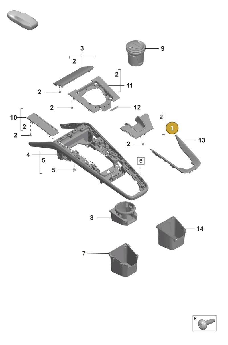 992864040ATDL — Porsche GT3 RS (2021-) diagram p53809300, position 1