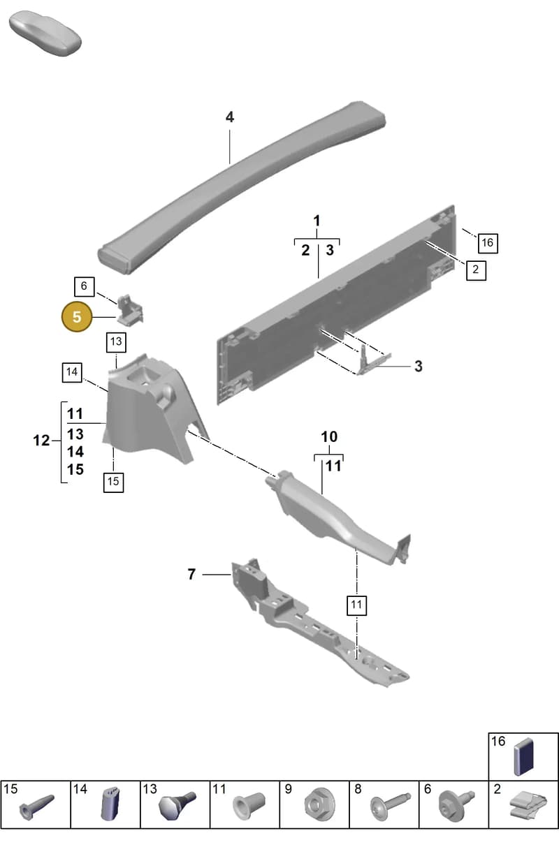 992864050 — Porsche 911 (2024-2025) diagram p63807530, position 5