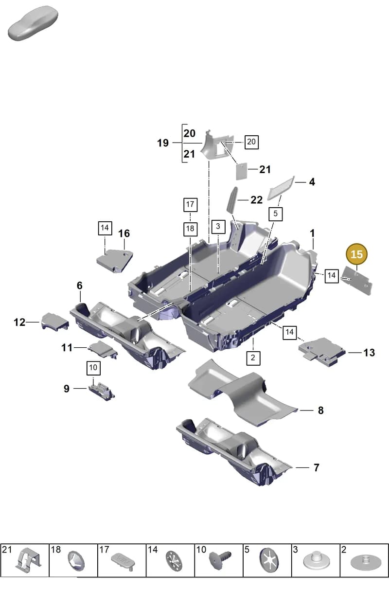 992864471A — Porsche 911 (2024-2025) diagram p63807100, position 15