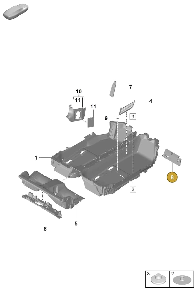 992864471 — Porsche 911 (2020-2022) diagram p57807100, position 8