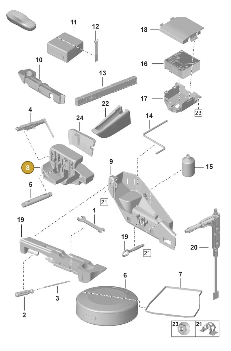 992864475 — Porsche 911 (2020-2022) diagram p53001000, position 8