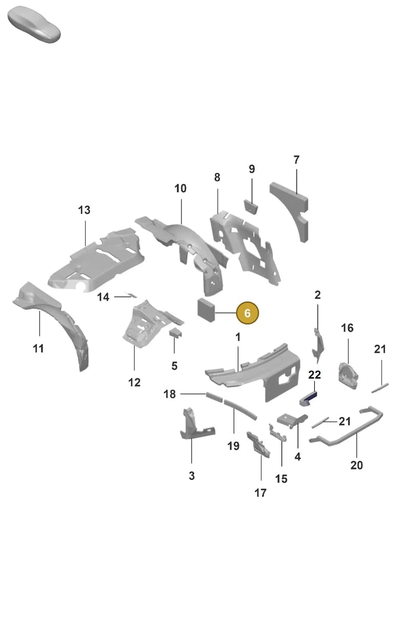 992864785 — Porsche 911 (2021-2022) diagram p59807800, position 6