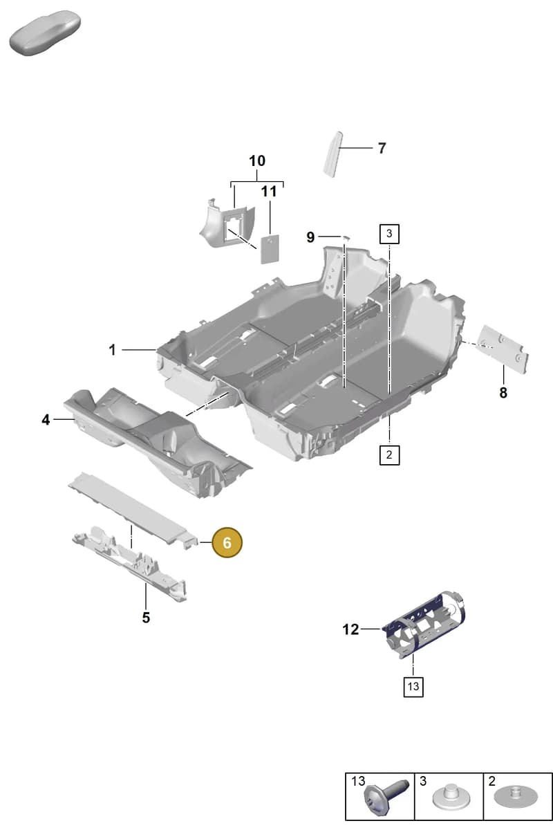 992864901B — Porsche 911 (2018-2024) diagram p53807130, position 6