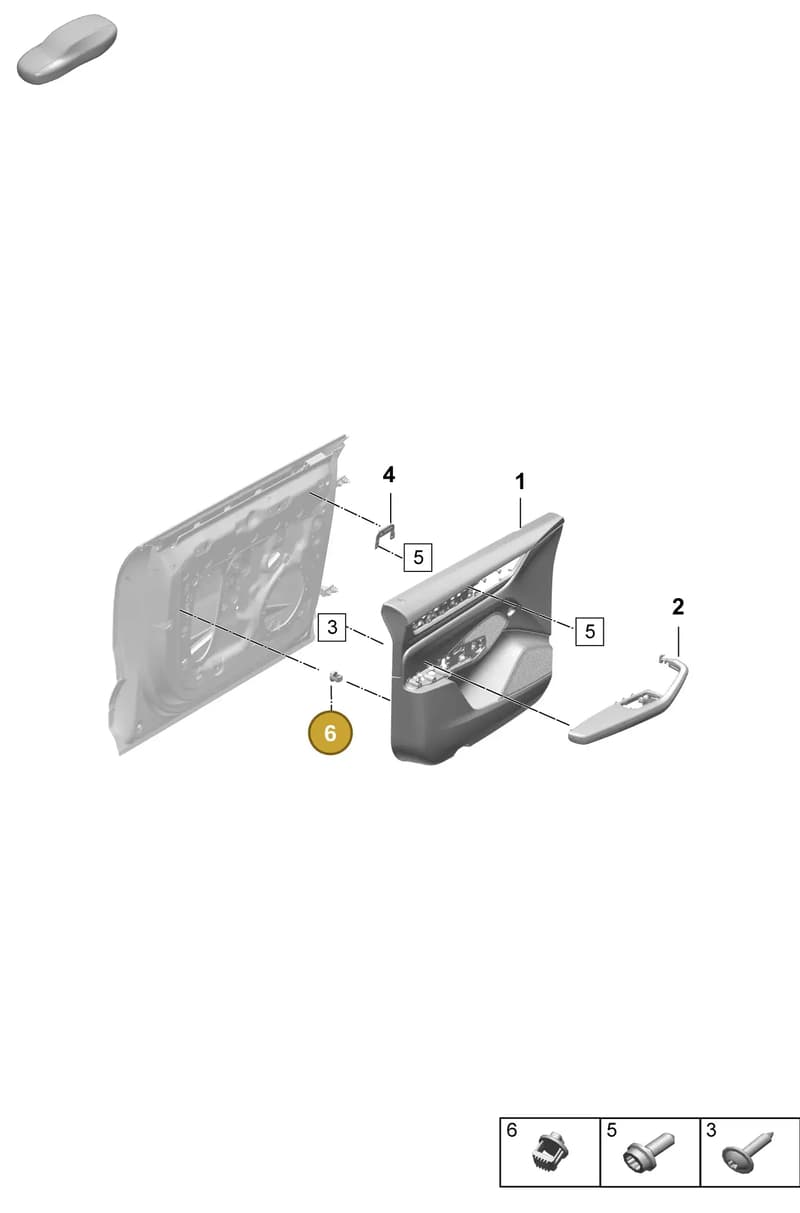 992867075 — Porsche Macan (2024-2024) diagram p61808000, position 6