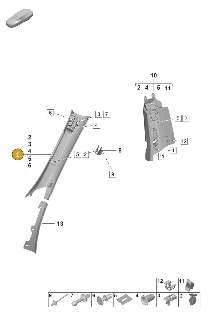 992867233KOX7 — Porsche 911 (2021-2022) diagram p53807200, position 1