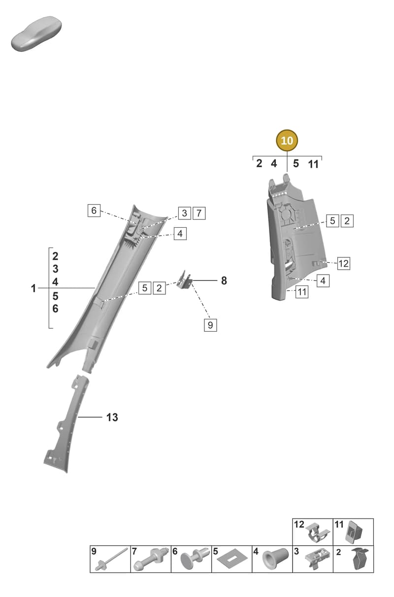 992867244HOX7 — Porsche GT3 RS (2021-) diagram p53807200, position 10