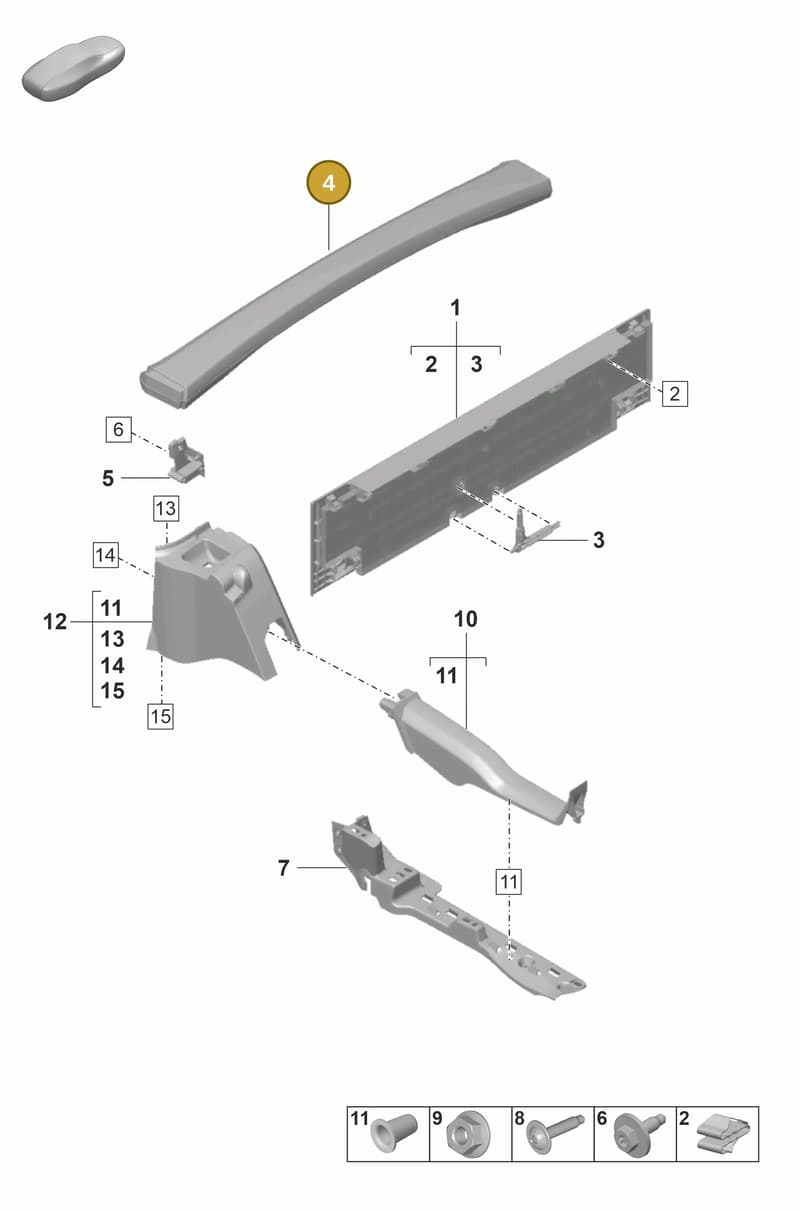 992867707IA8 — Porsche 911 (2018-2024) diagram p53807310, position 4