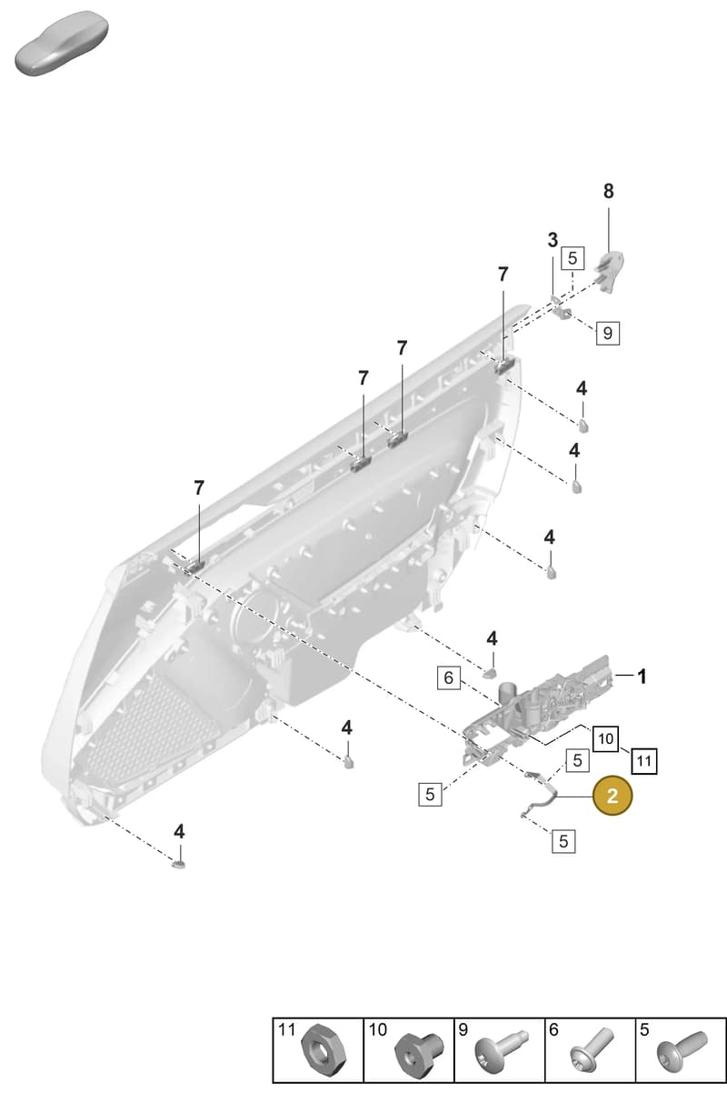 992867730 — Porsche 911 (2021-2022) diagram p59808901, position 2