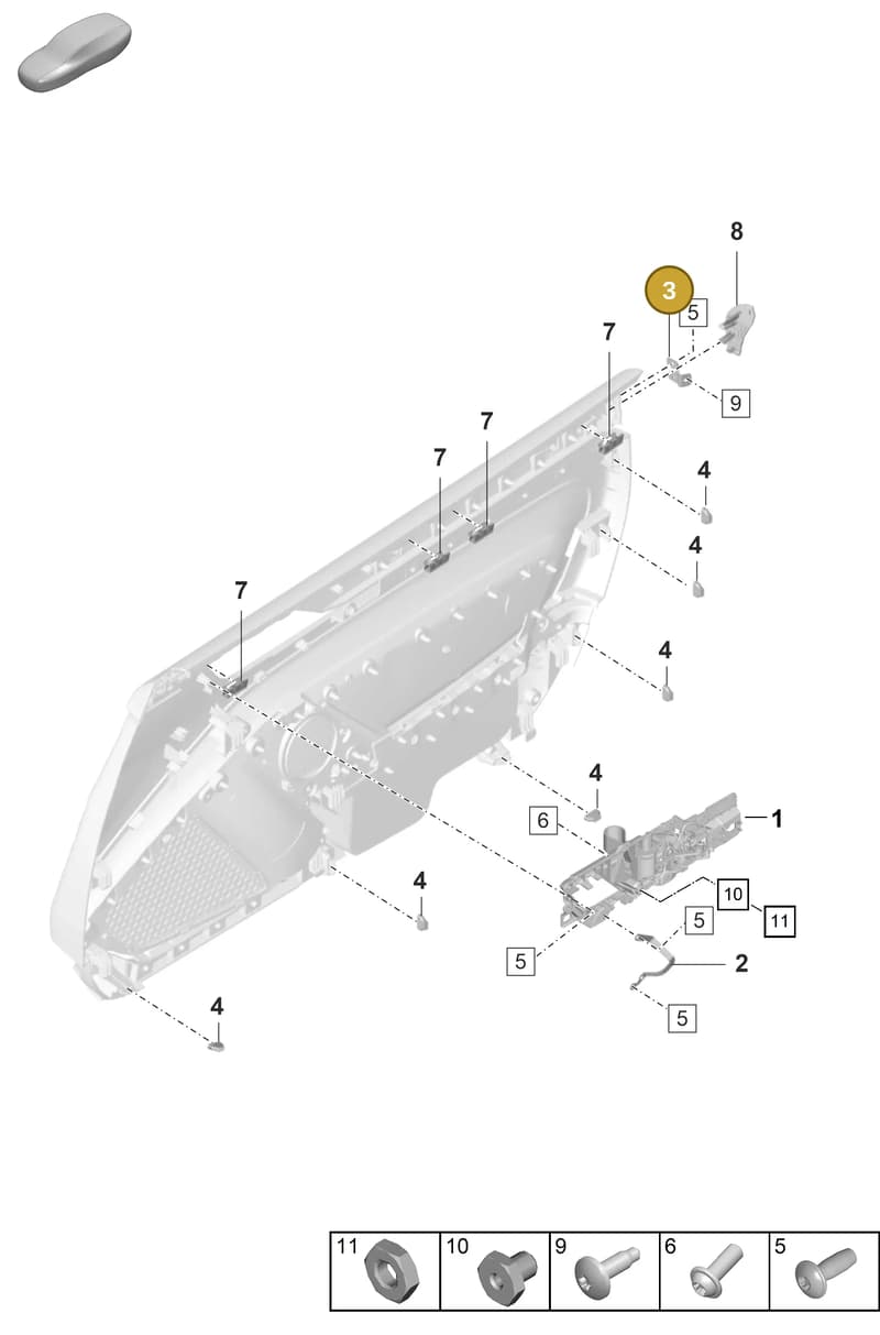 992867735 — Porsche 911 (2021-2022) diagram p59808901, position 3