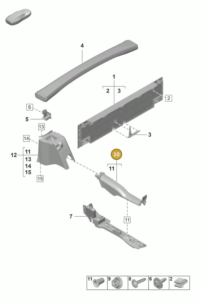 9928678301E0 — Porsche 911 (2018-2024) diagram p53807310, position 10